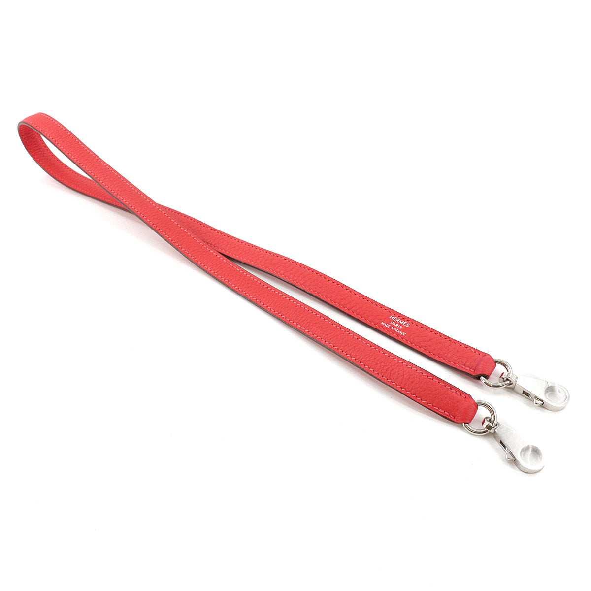 Shoulder Strap Taurillon clemence Rouge Pivoine