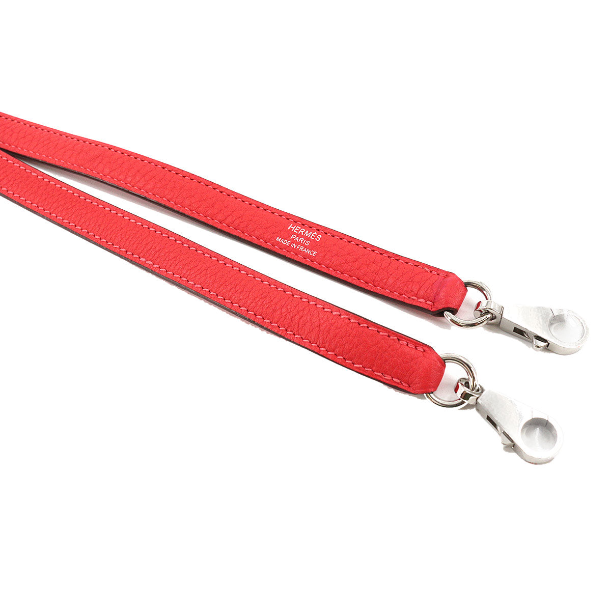 Shoulder Strap Taurillon clemence Rouge Pivoine