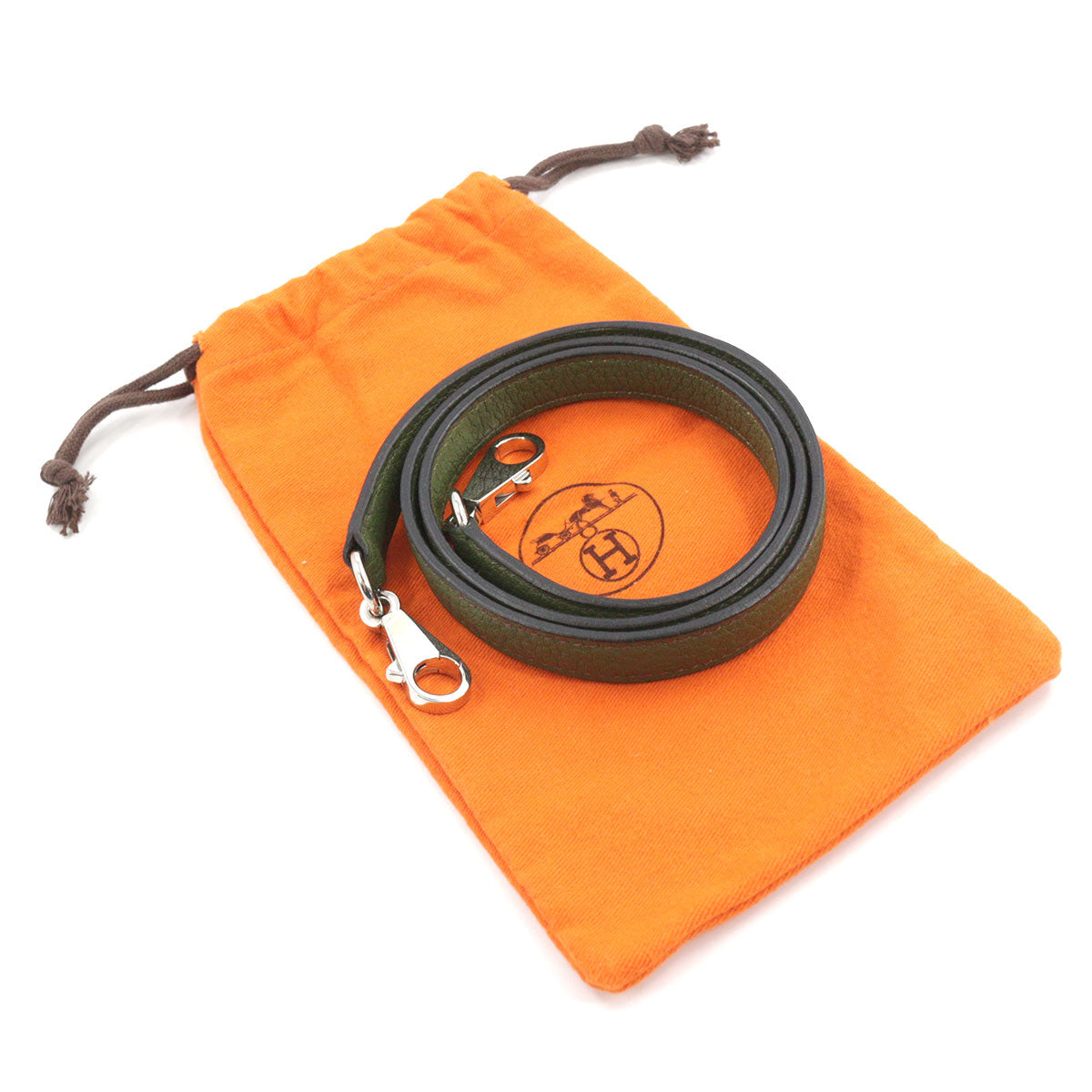 Shoulder Strap Taurillon Clemence Green Accessories