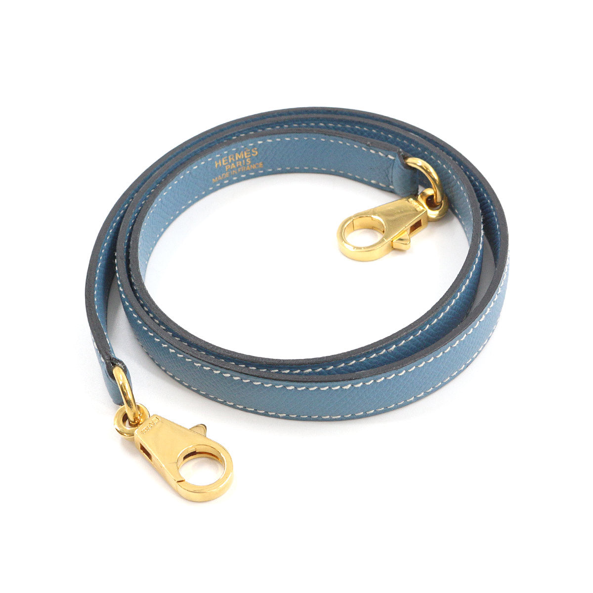 Shoulder Strap Epsom Leather Bleu Jean Accessories