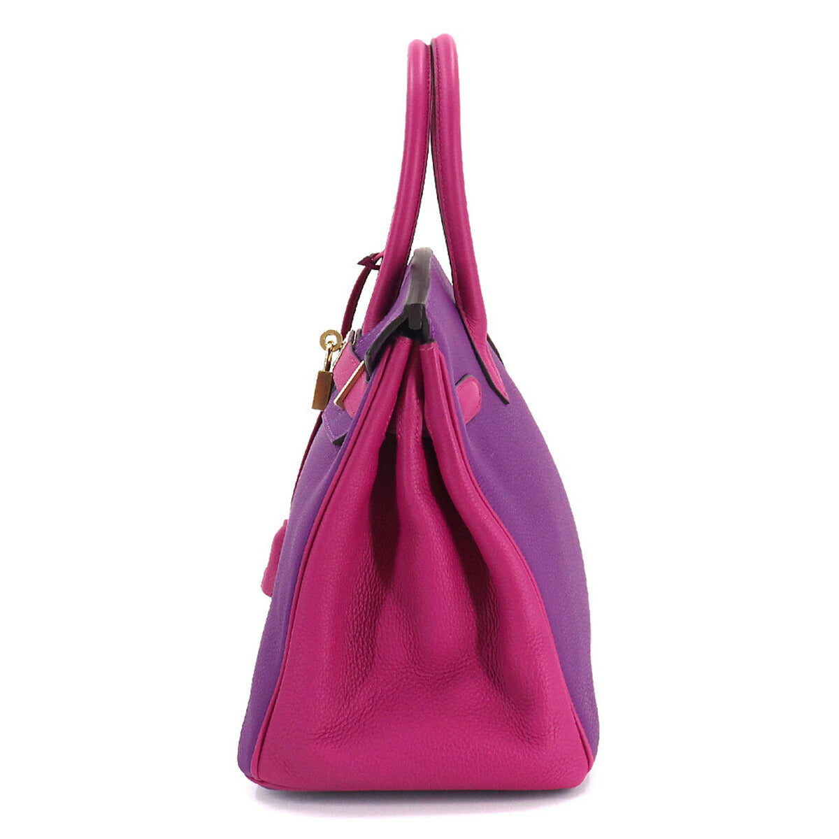 SPO Birkin 30 Hand Bag Togo Anemone Rose Purple Purse C