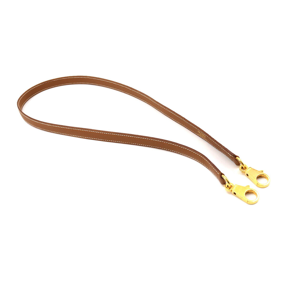 Shoulder Strap Couchevel Epsom Gold Brown Accessory