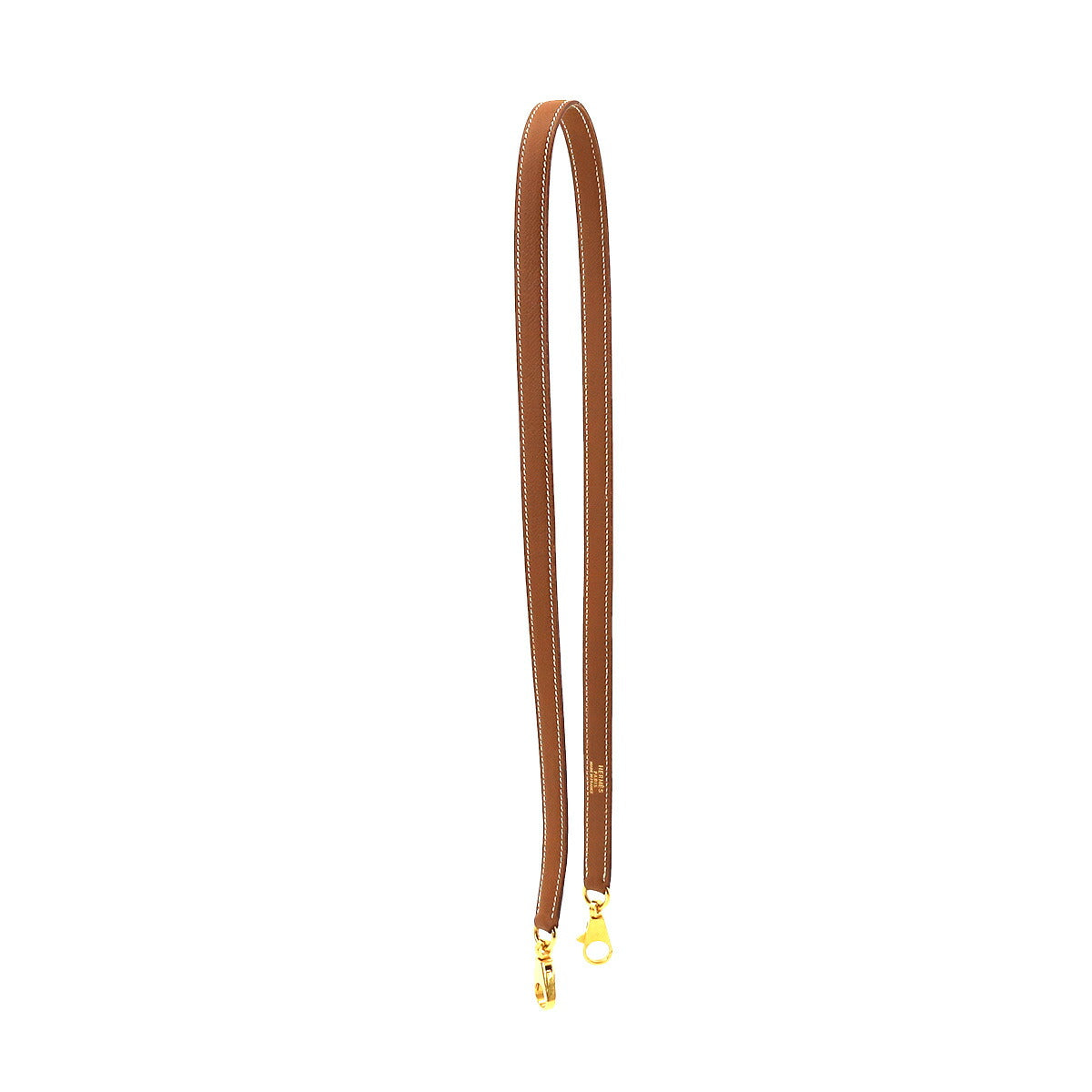 Shoulder Strap Couchevel Epsom Gold Brown Accessory