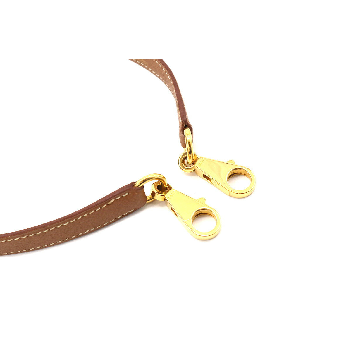 Shoulder Strap Couchevel Epsom Gold Brown Accessory
