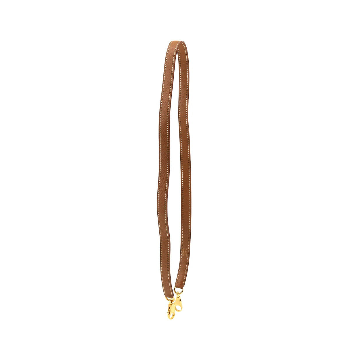 Shoulder Strap Couchevel Epsom Gold Brown Accessory