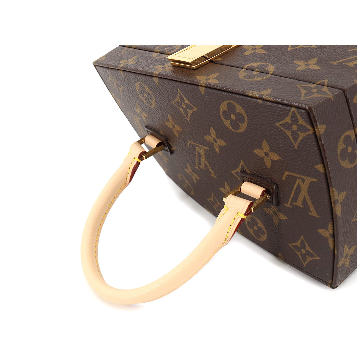 Monogram Twisted Box 2way Hand Shoulder Bag M40275 Brown 90189884