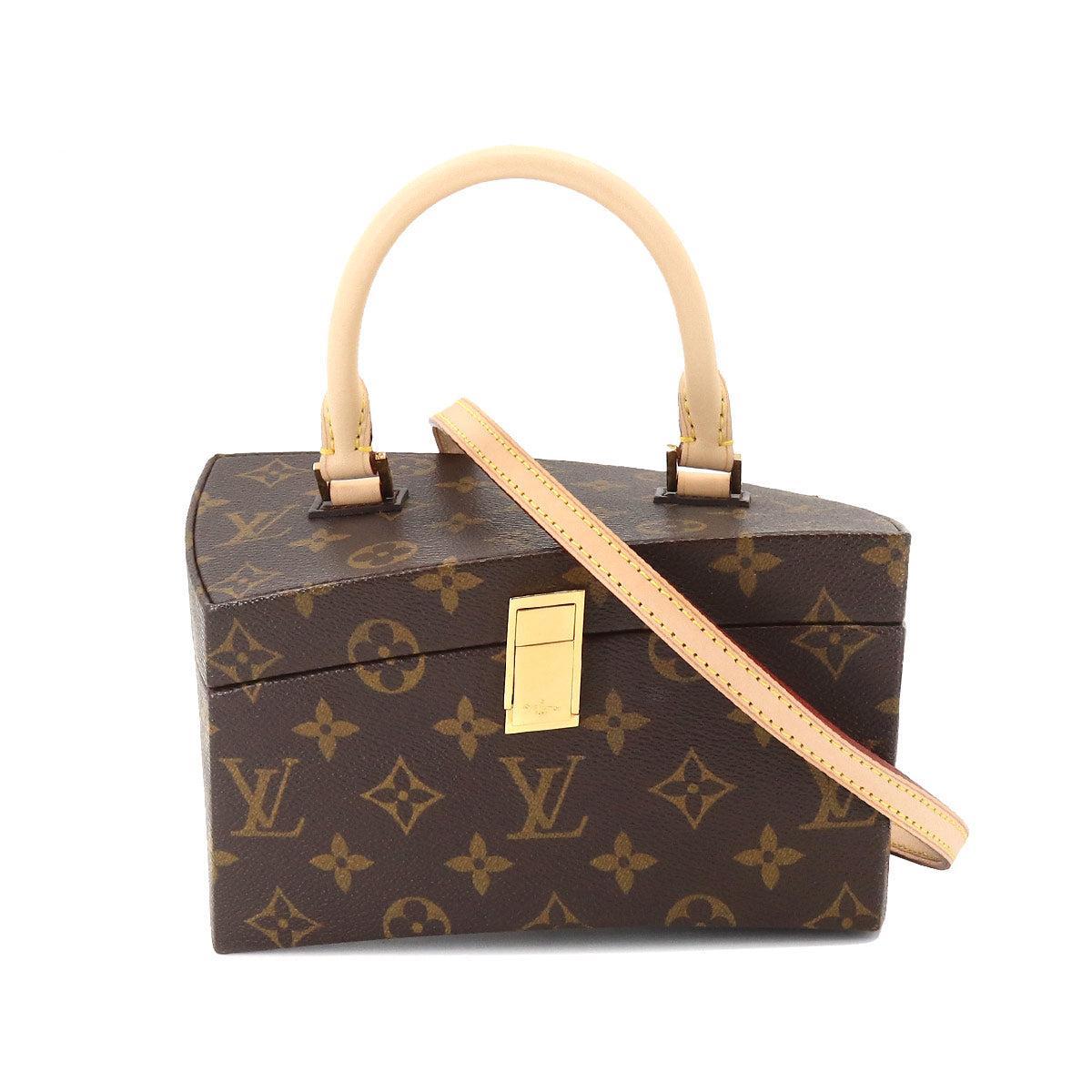 Monogram Twisted Box 2way Hand Shoulder Bag M40275 Brown 90189884