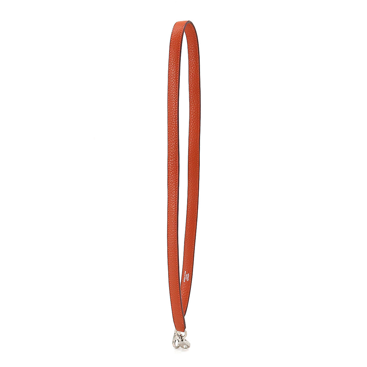 Shoulder Strap Taurillon Clemence Potiron Orange