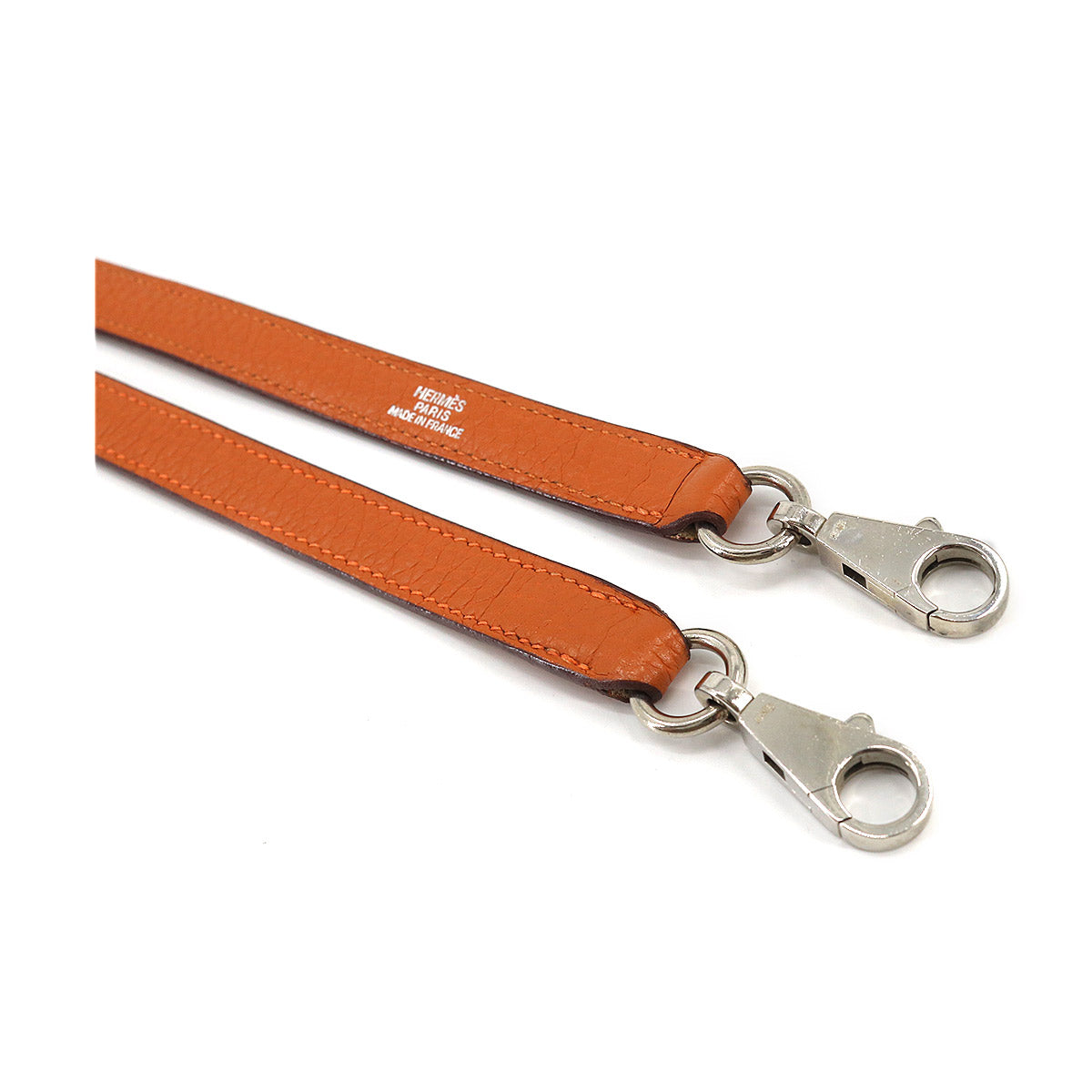 Shoulder Strap Taurillon Clemence Potiron Orange