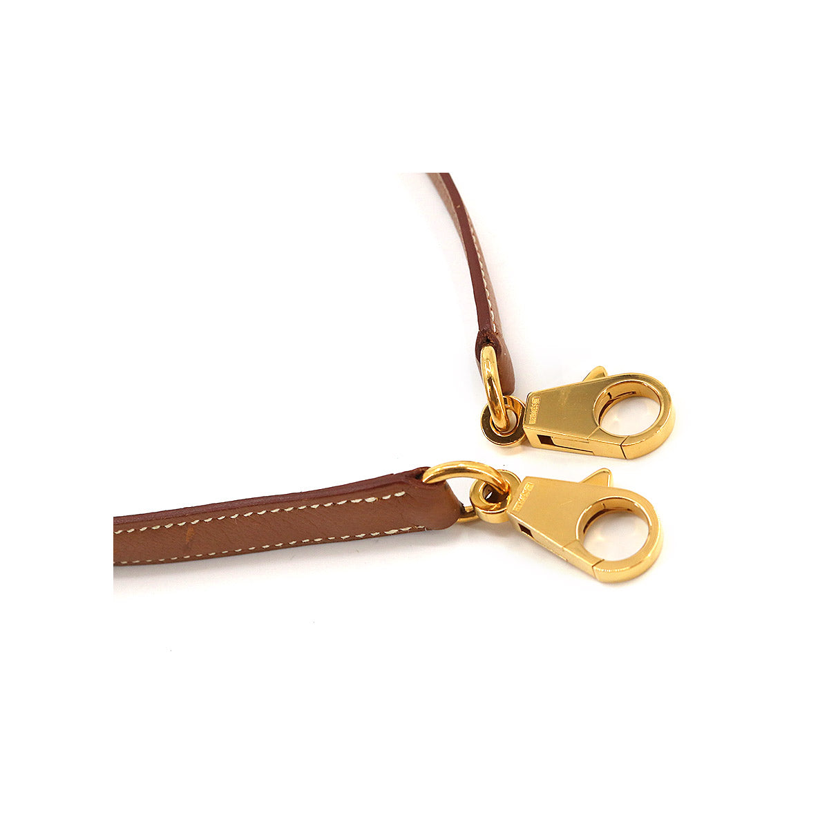 Shoulder Strap Couchevel Epsom Gold Brown Accessory