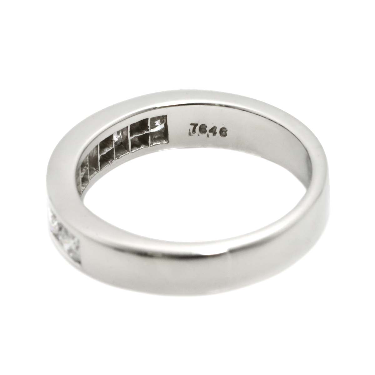 Half Diamond Ring Pt Platinum size5.75-6(US)