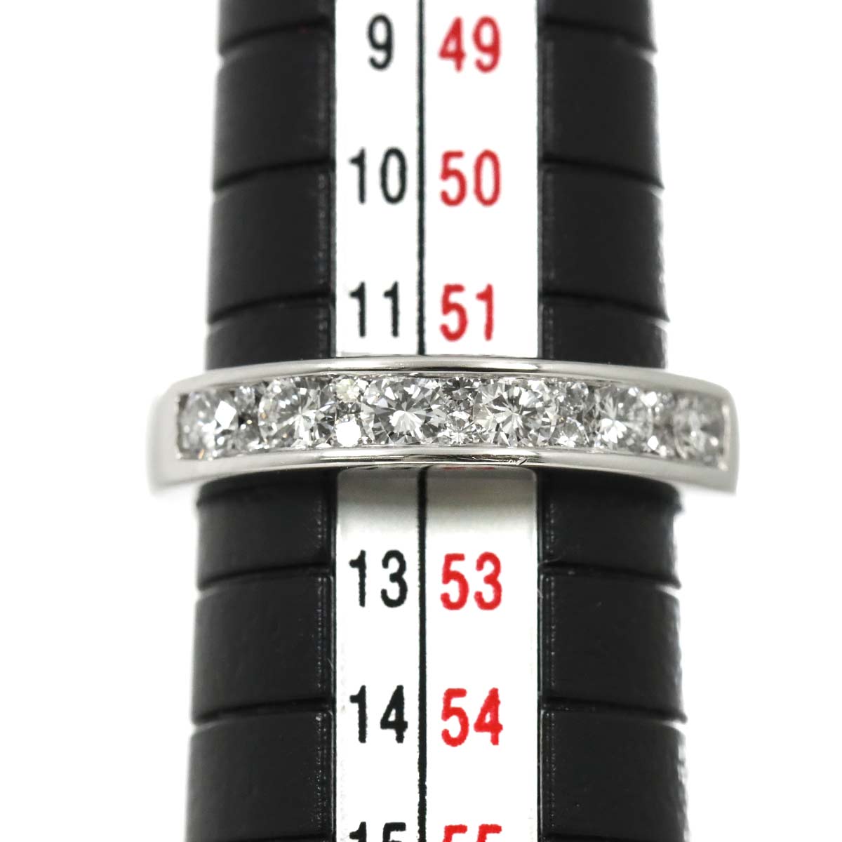 Half Diamond Ring Pt Platinum size5.75-6(US)