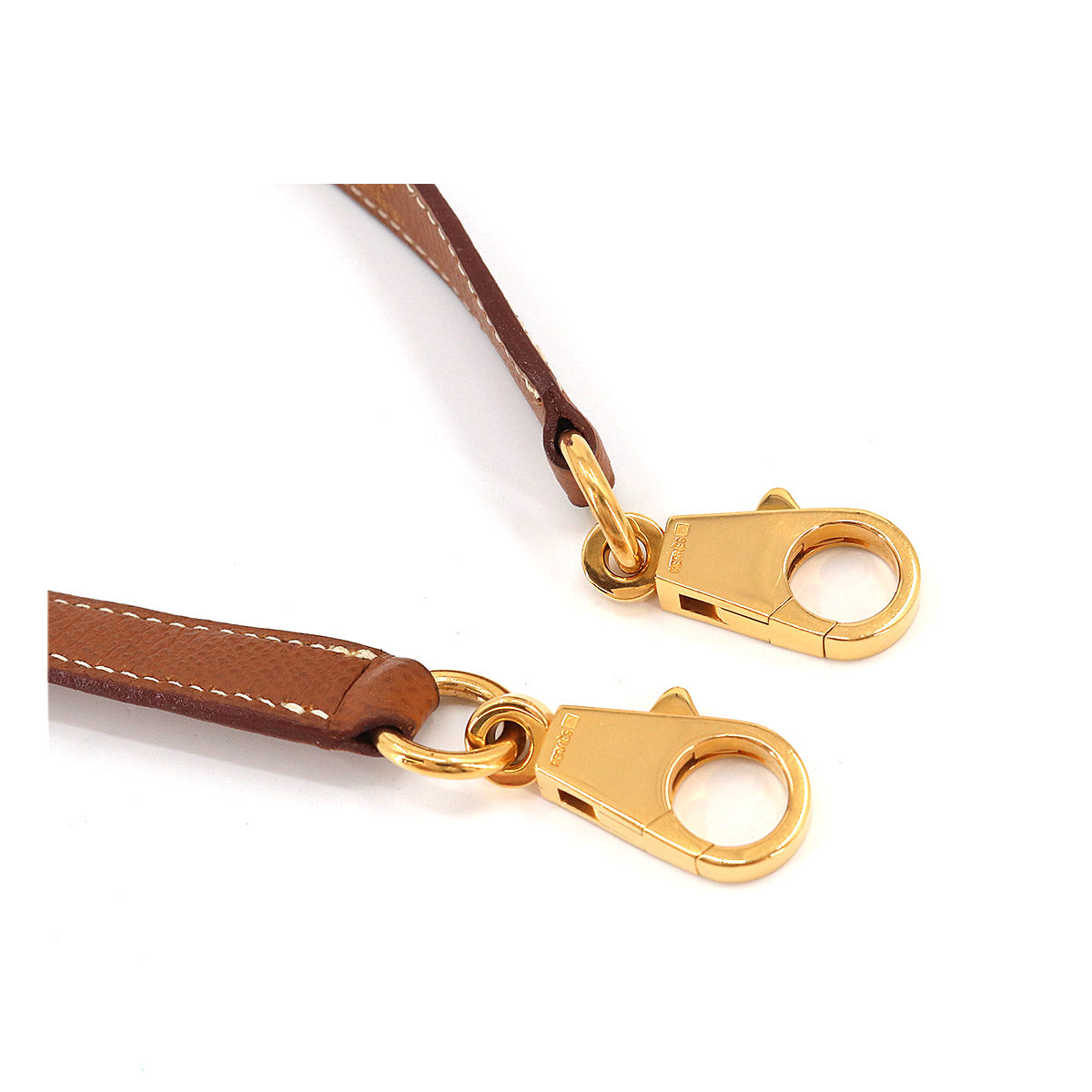 Shoulder Strap Epsom Gold Brown Accessory