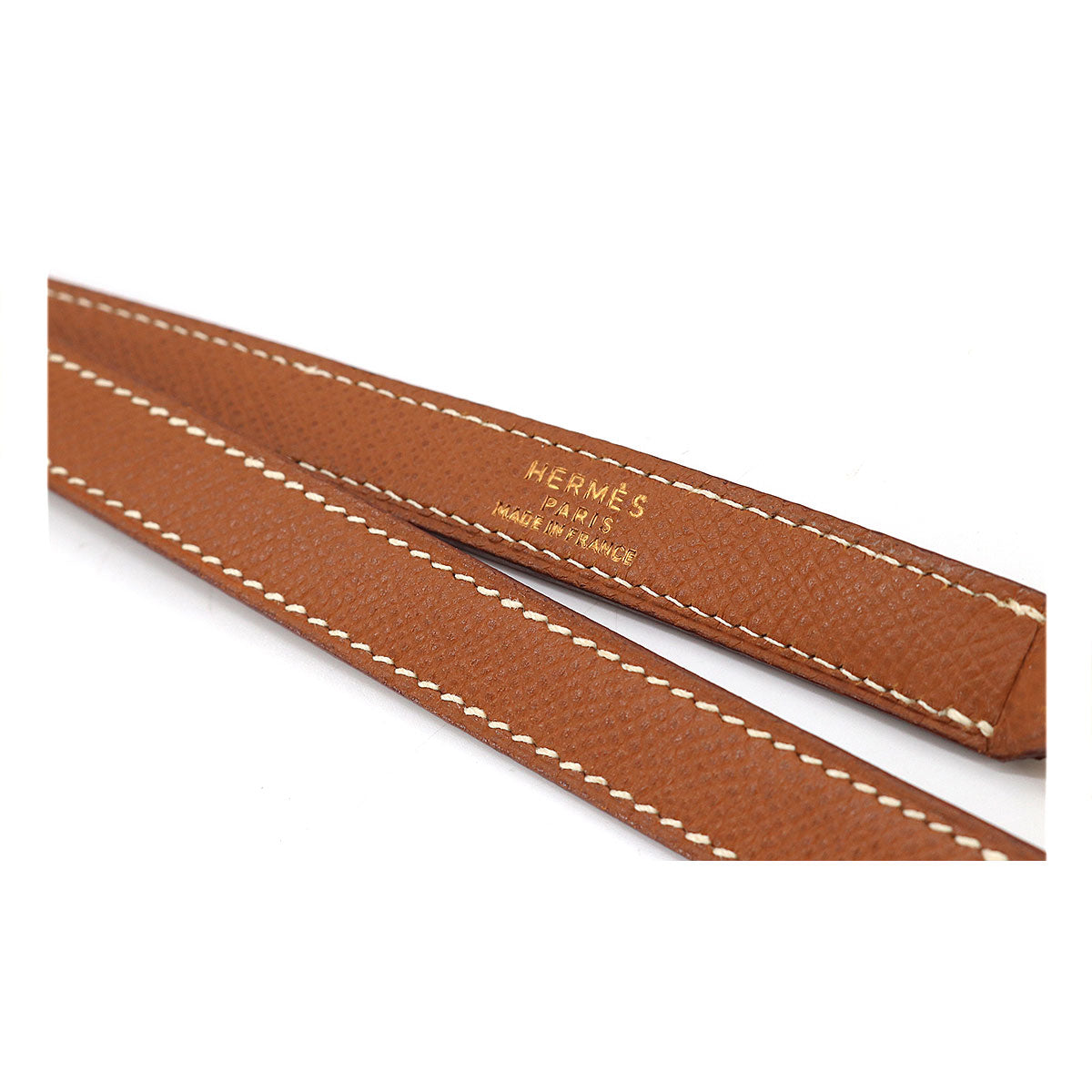 Shoulder Strap Epsom Gold Brown Accessory