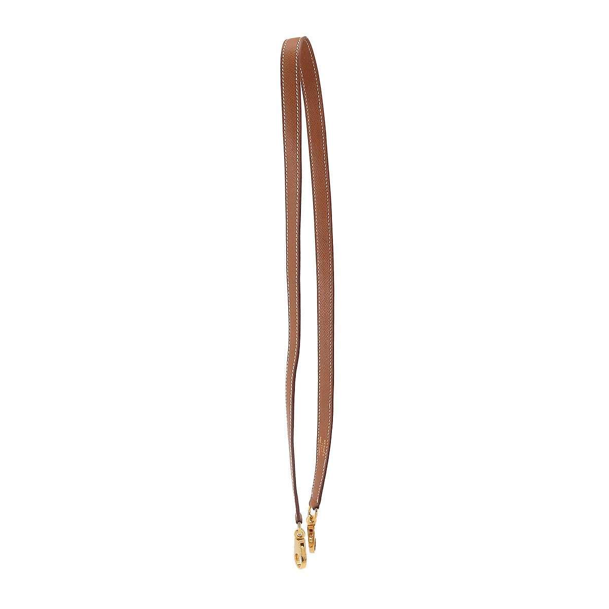 Shoulder Strap Epsom Gold Brown Accessory