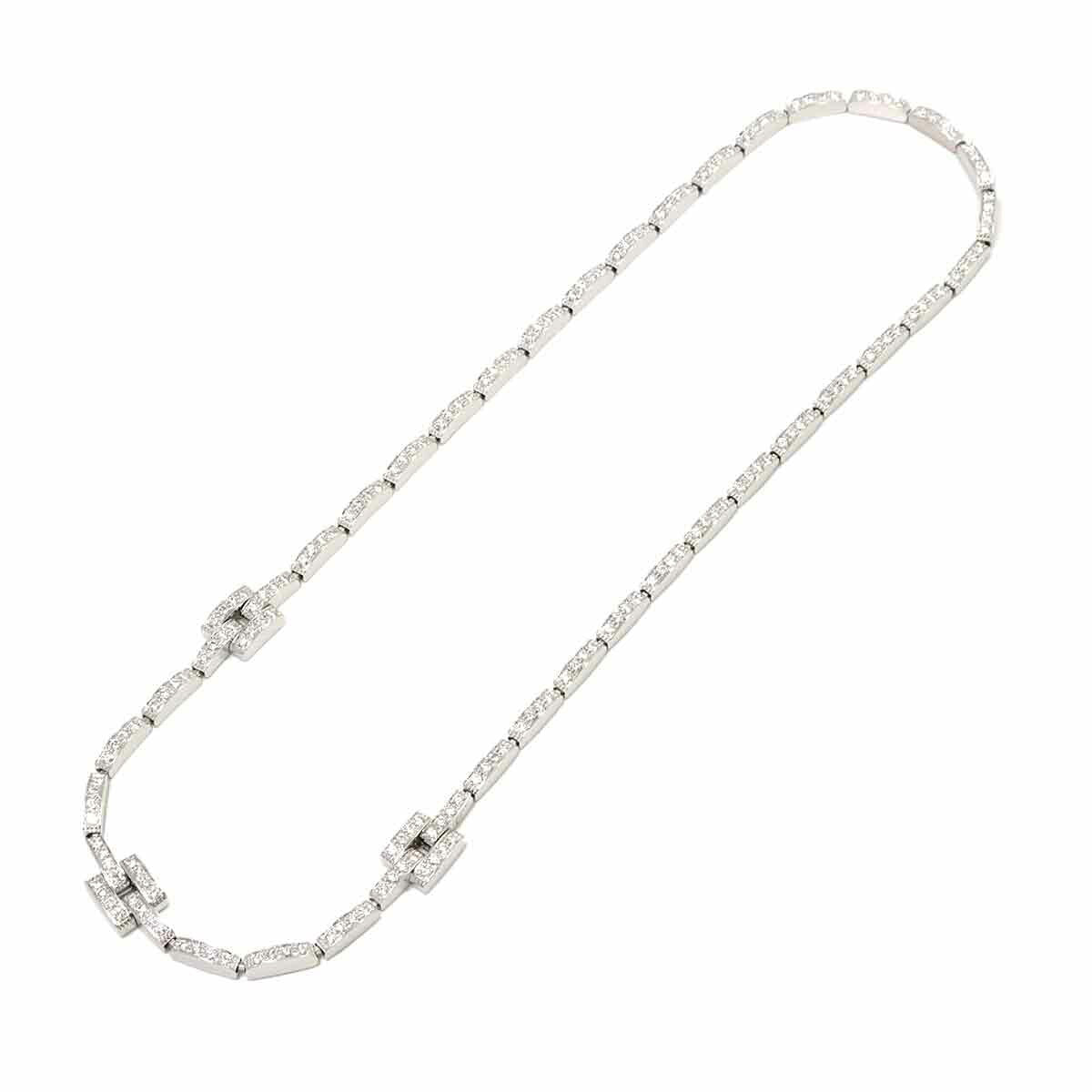 Maillon Panther Diamond Necklace 18K White Gold 750