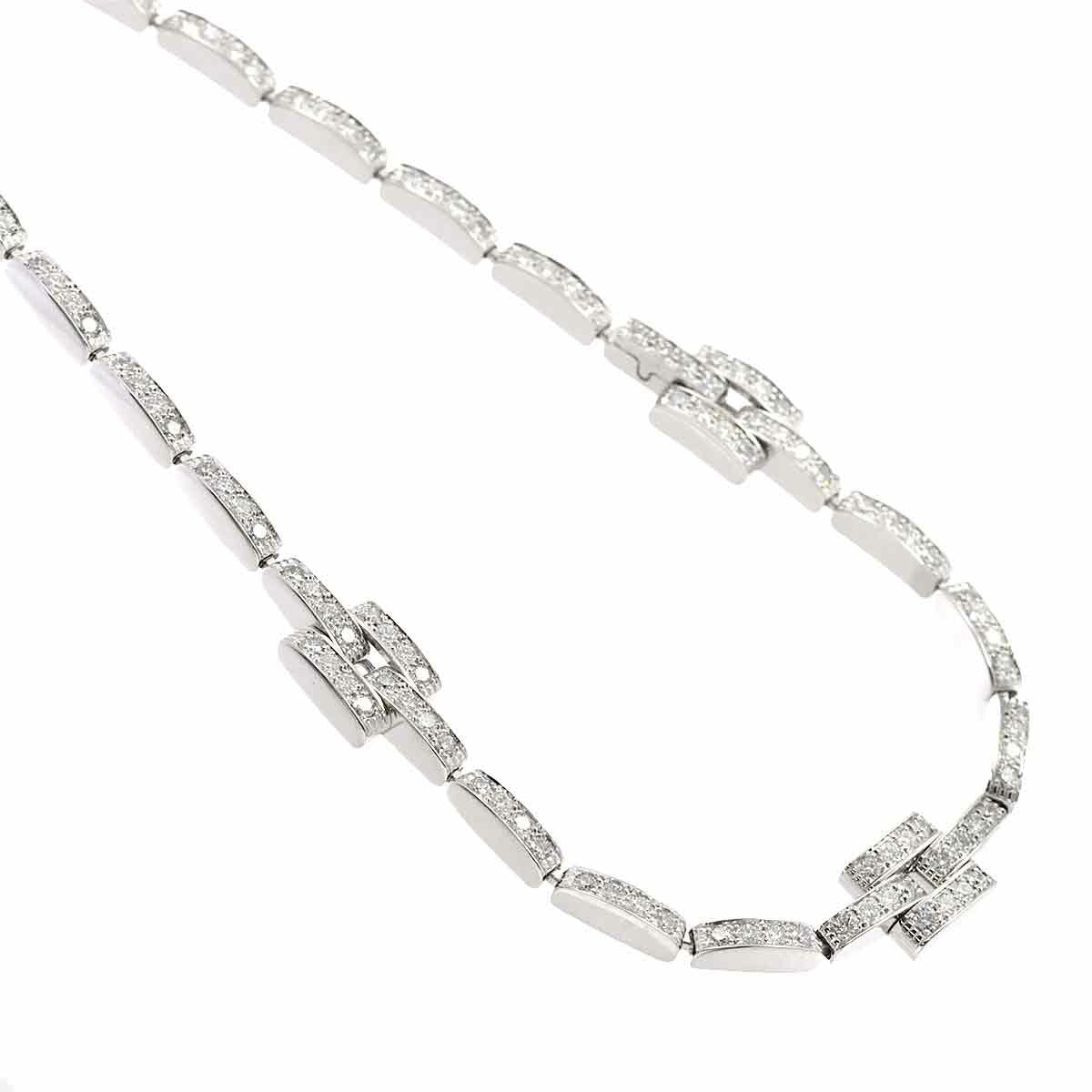 Maillon Panther Diamond Necklace 18K White Gold 750