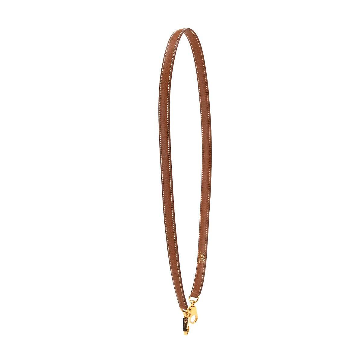 Shoulder Strap Couchevel Epsom Gold Brown Accessory