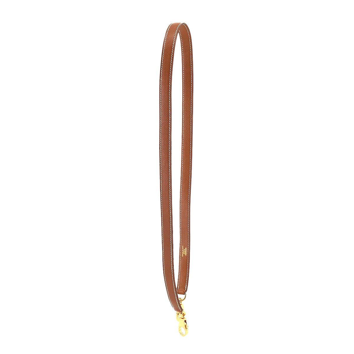 Shoulder Strap Epsom Gold Brown Accessory