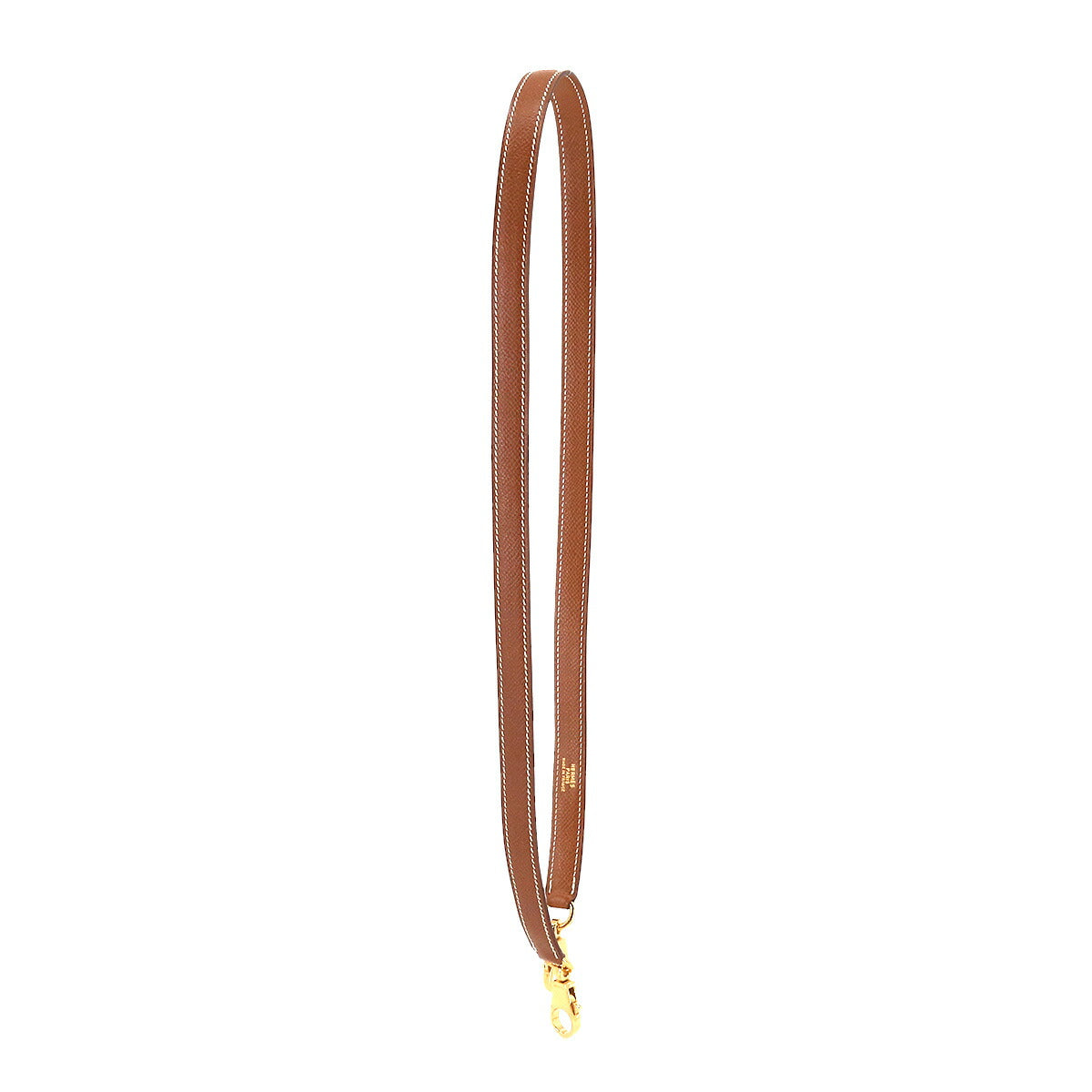 Shoulder Strap Epsom Gold Brown Accessory