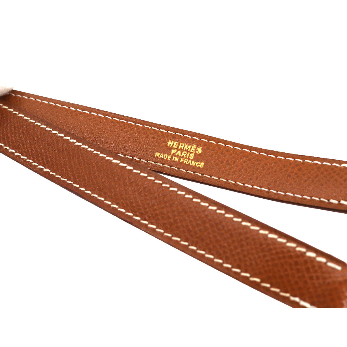 Shoulder Strap Epsom Gold Brown Accessory
