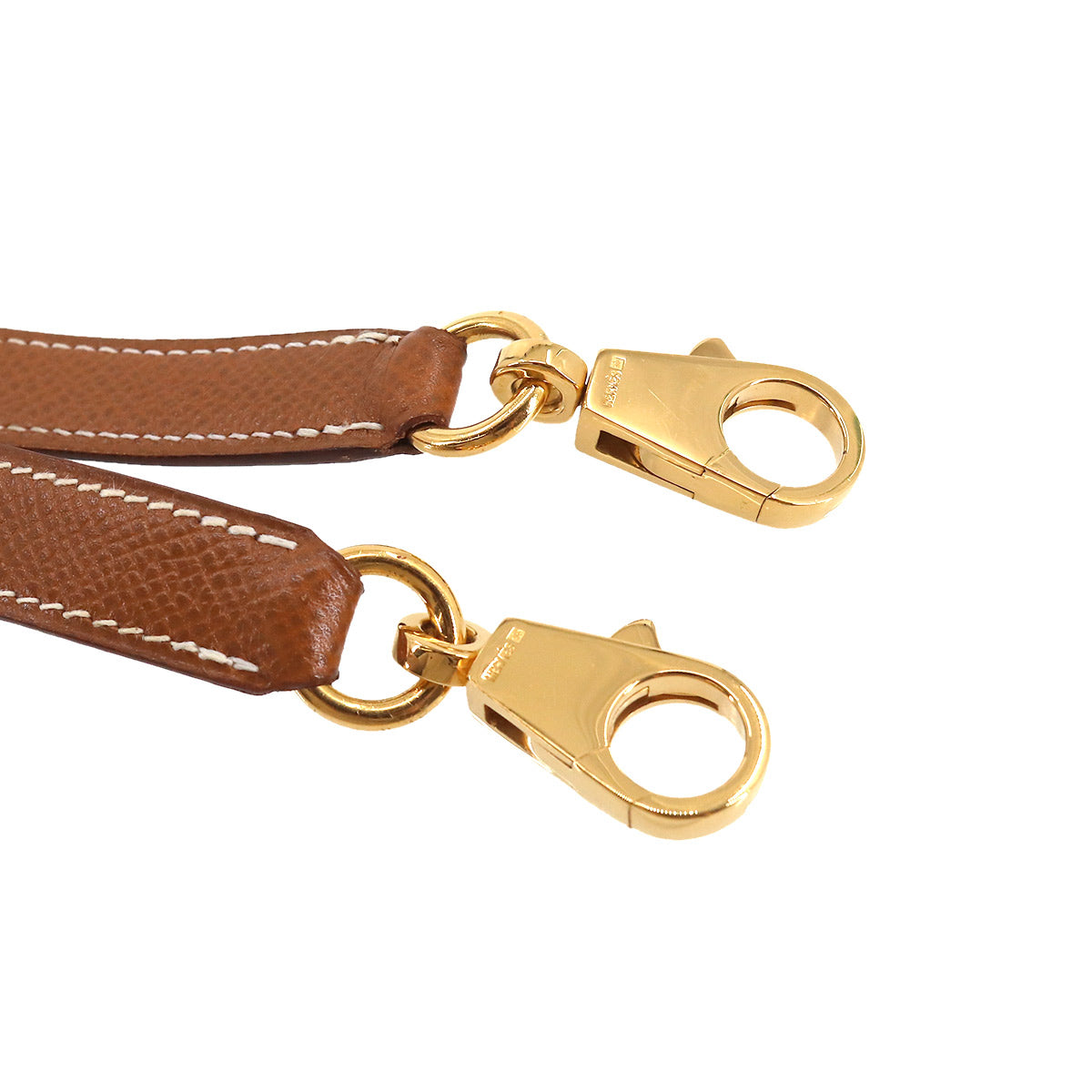 Shoulder Strap Epsom Gold Brown Accessory
