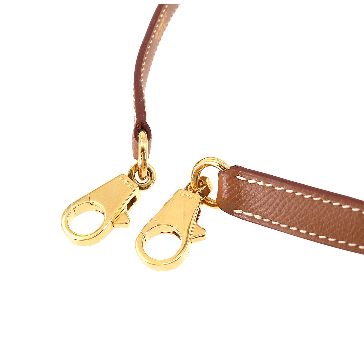 Shoulder Strap Epsom Gold Brown Accessory