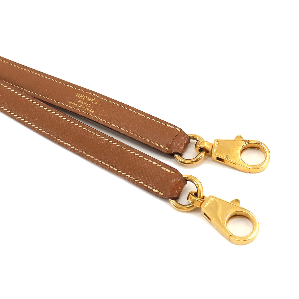 Shoulder Strap Couchevel Epsom Gold Brown Accessory