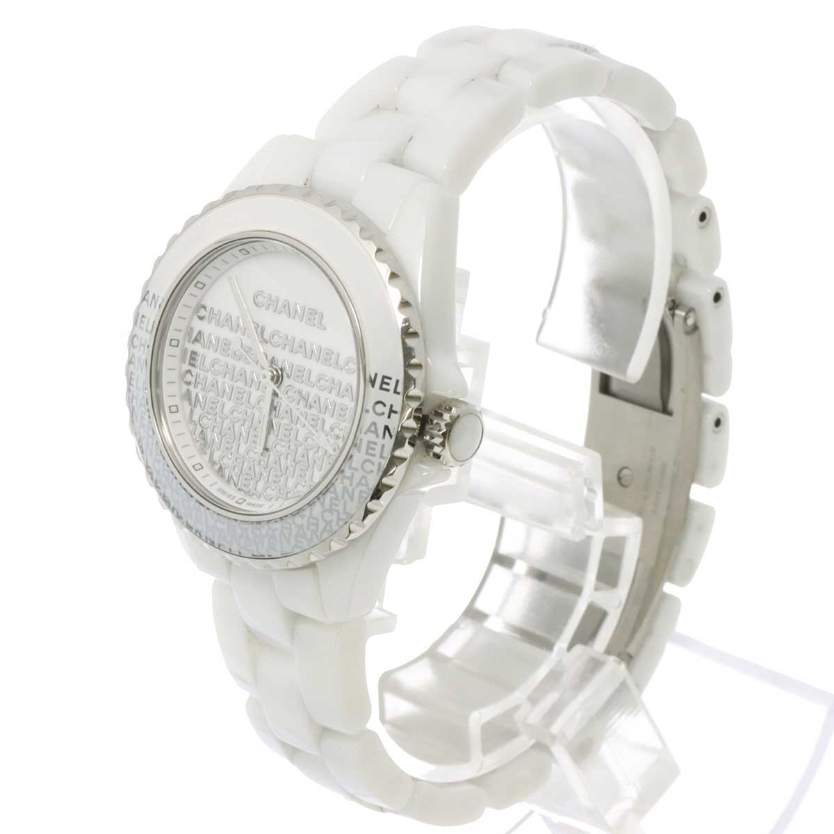 J12 33mm H7419 Date Ceramic Quartz White Dial Ladies Watch