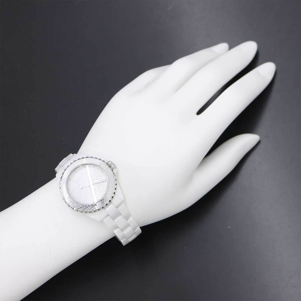 J12 33mm H7419 Date Ceramic Quartz White Dial Ladies Watch