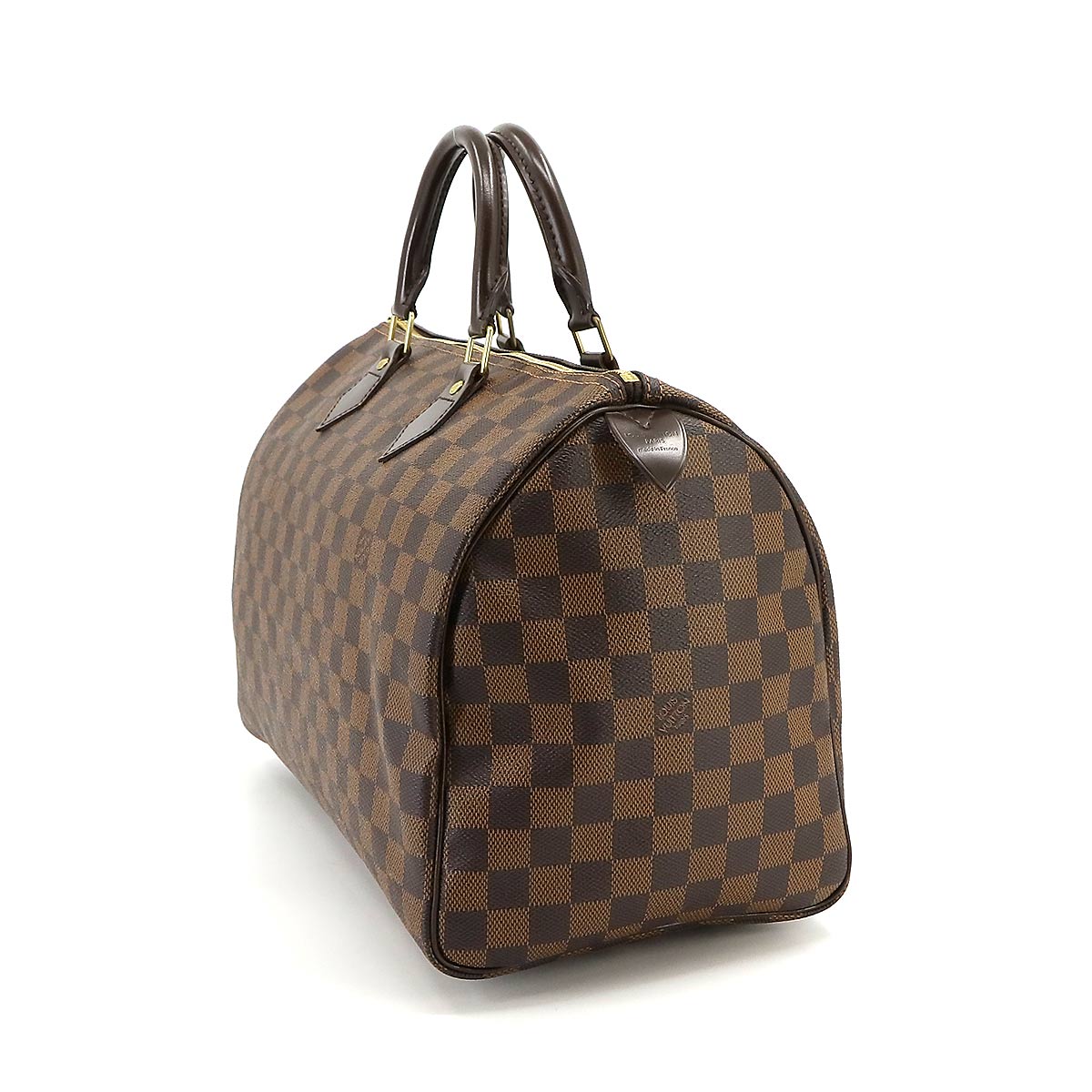 Damier Speedy 35 Hand Bag Ebene N41523 Brown Purse