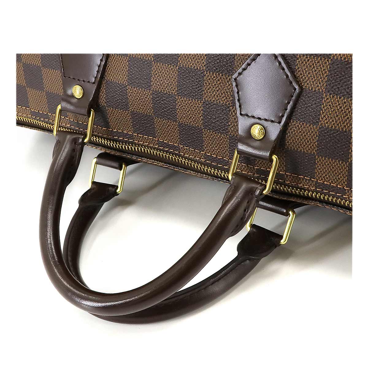 Damier Speedy 35 Hand Bag Ebene N41523 Brown Purse