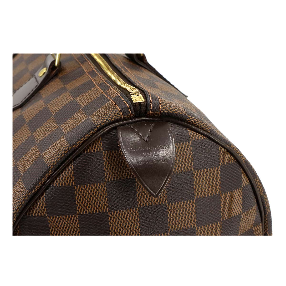 Damier Speedy 35 Hand Bag Ebene N41523 Brown Purse