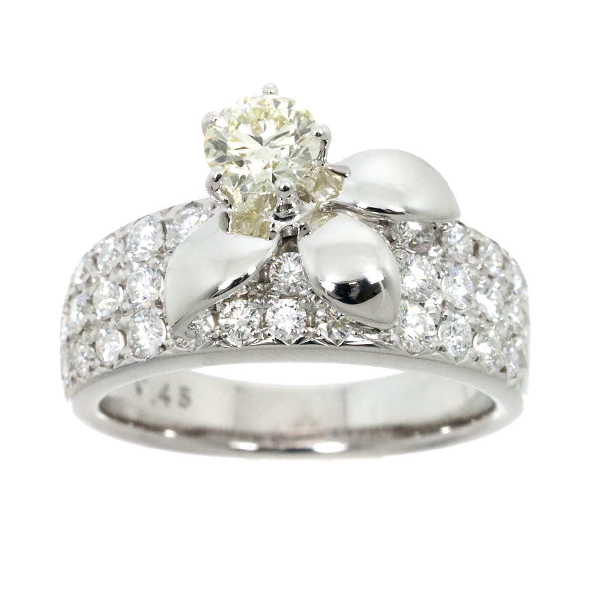 TASAKI Diamond 0.45ct/0.75ct Ring 18K White Gold 750 Size6(US)