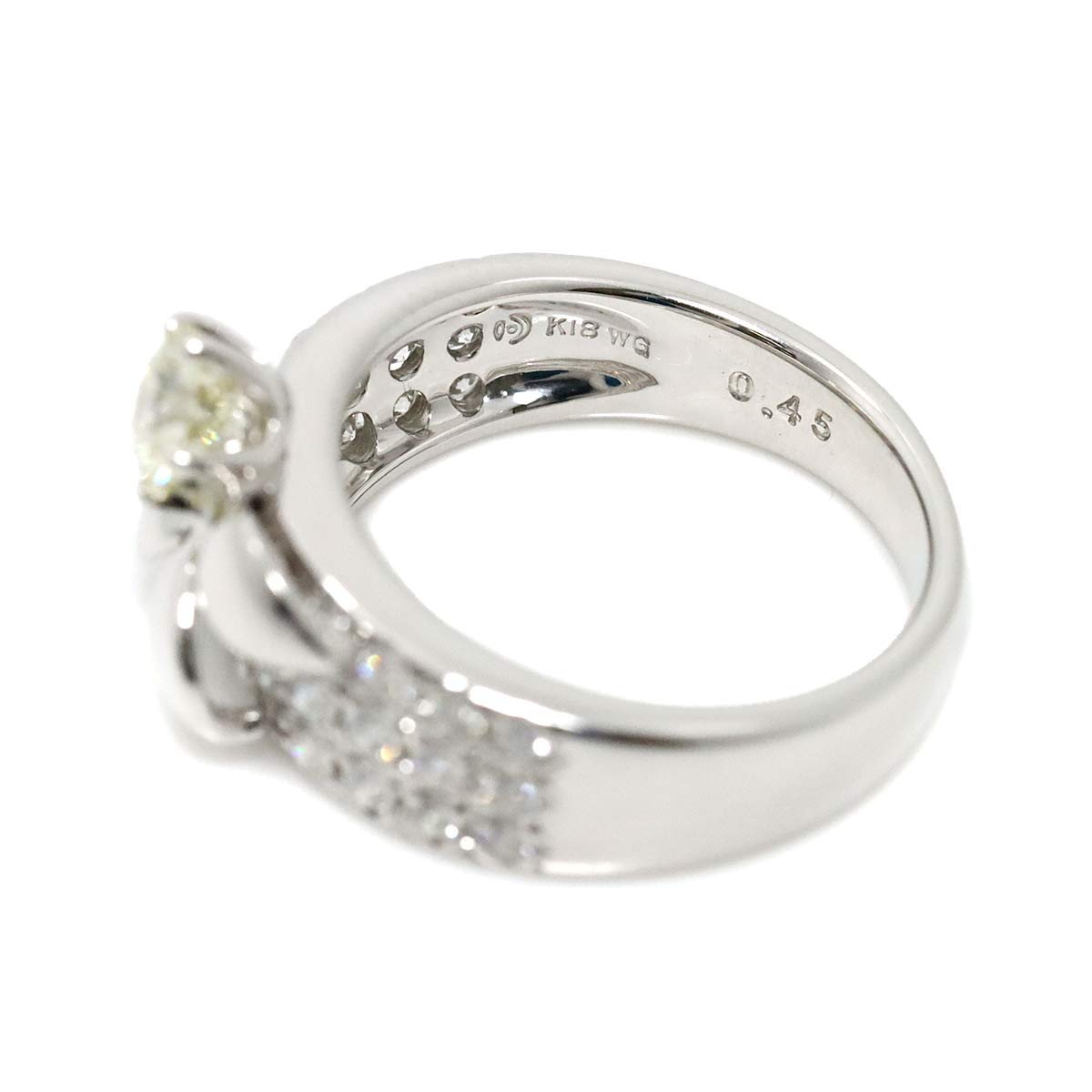 TASAKI Diamond 0.45ct/0.75ct Ring 18K White Gold 750 Size6(US)