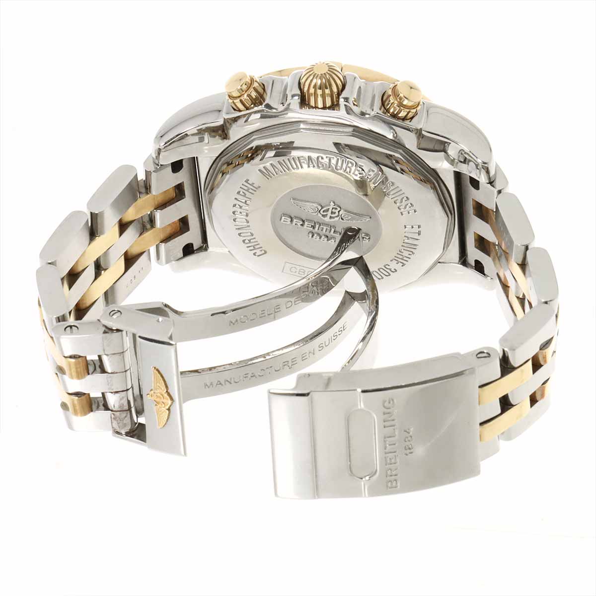 Chronomat 41 CB0140 8P Diamond PG Date White Shell Dial