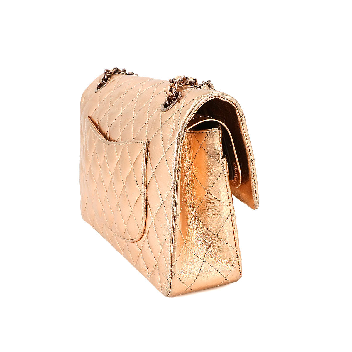 Matelasse 25 Chain Shoulder Bag Metallic Pink Limited Edition