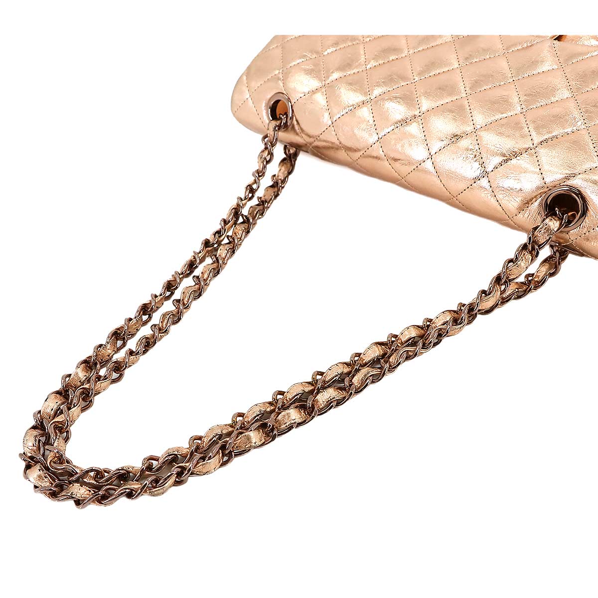 Matelasse 25 Chain Shoulder Bag Metallic Pink Limited Edition