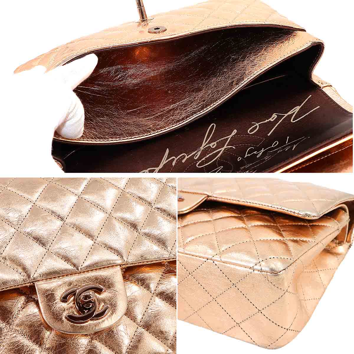 Matelasse 25 Chain Shoulder Bag Metallic Pink Limited Edition