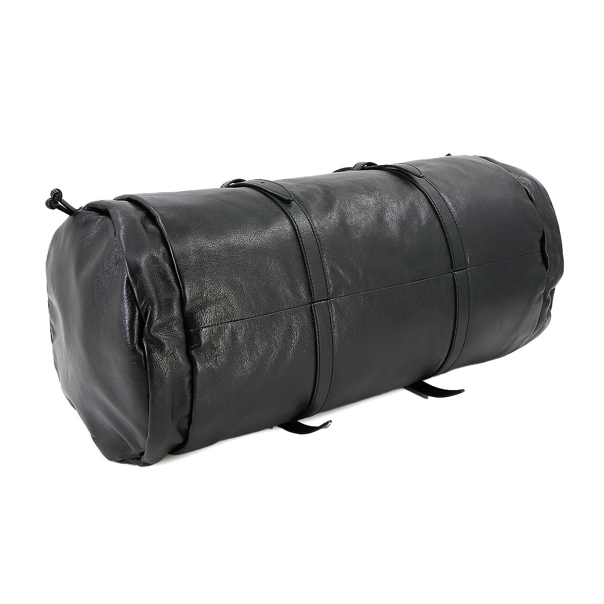 Ophidia Duffel Shoulder Bag Leather Black 725699 Purse