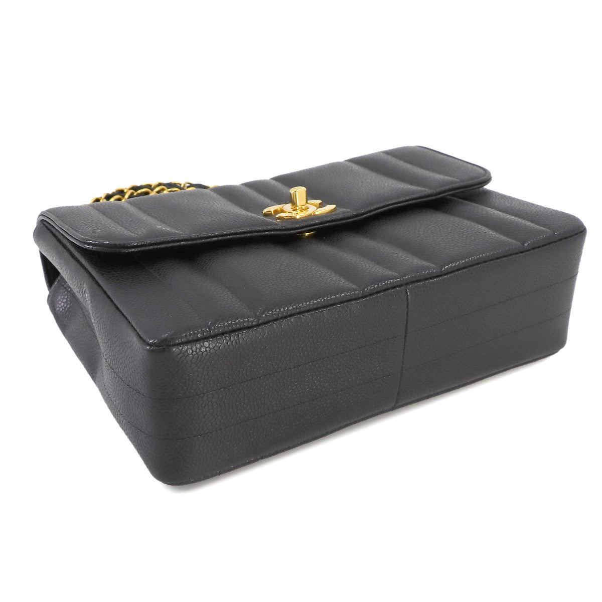 Mademoiselle Chain Shoulder Bag Leather Black 90236022