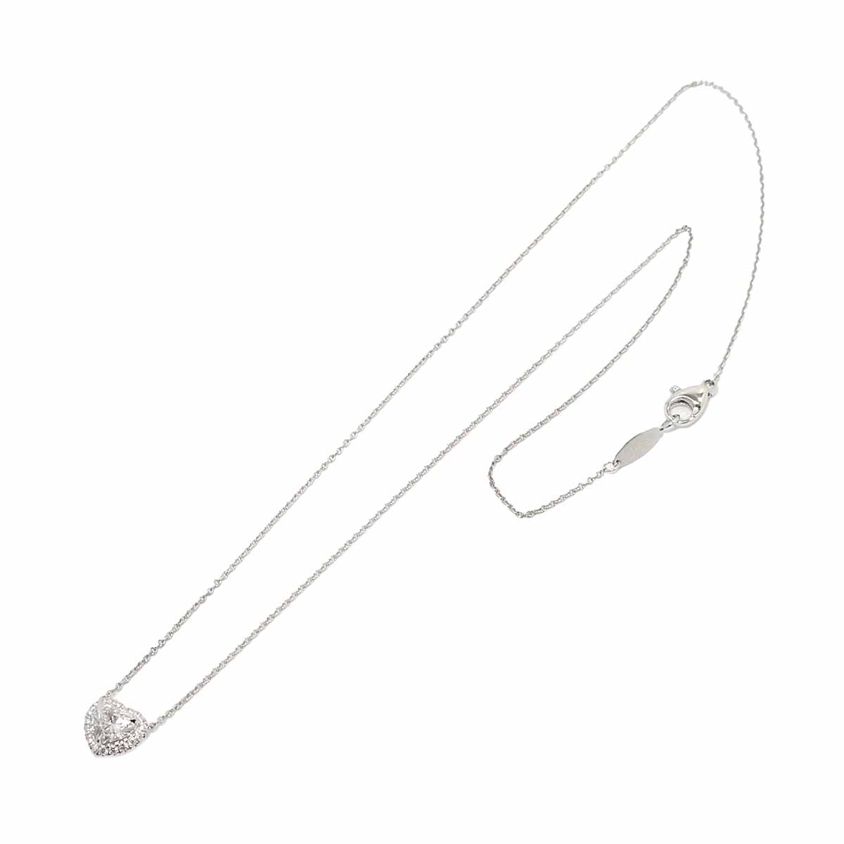 Heart Diamond 0.71ct D/VVS2 Necklace Pt