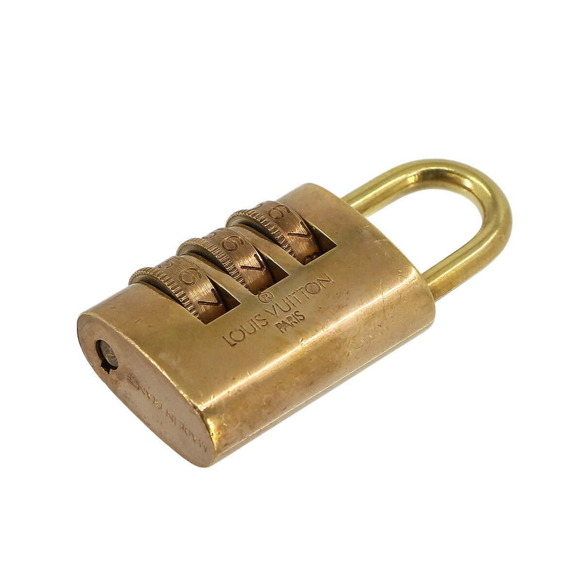 Padlock 3 Dial key Gold