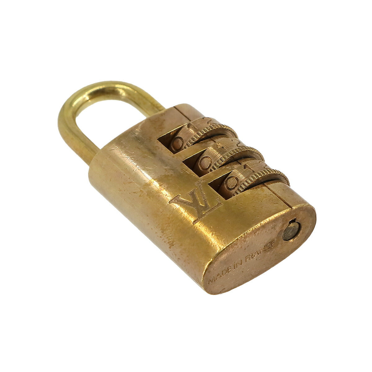 Padlock 3 Dial key Gold