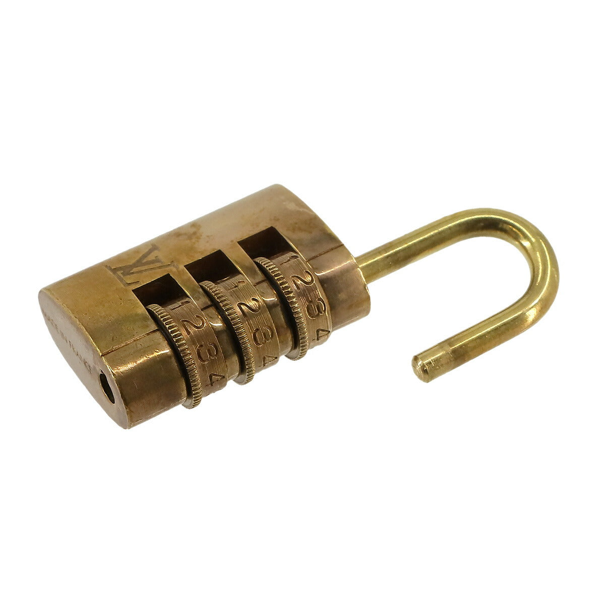Padlock 3 Dial key Gold