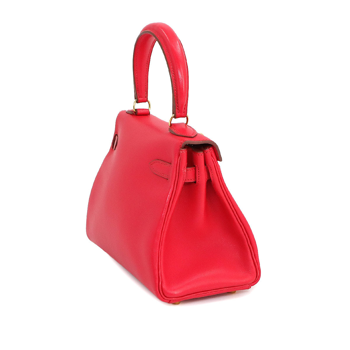 Mini Kelly 2way Hand Shoulder Bag Veau Gulliver Red Purse