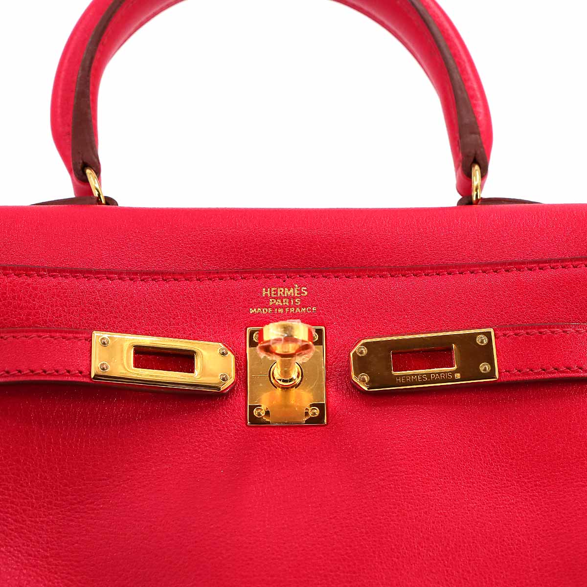 Mini Kelly 2way Hand Shoulder Bag Veau Gulliver Red Purse