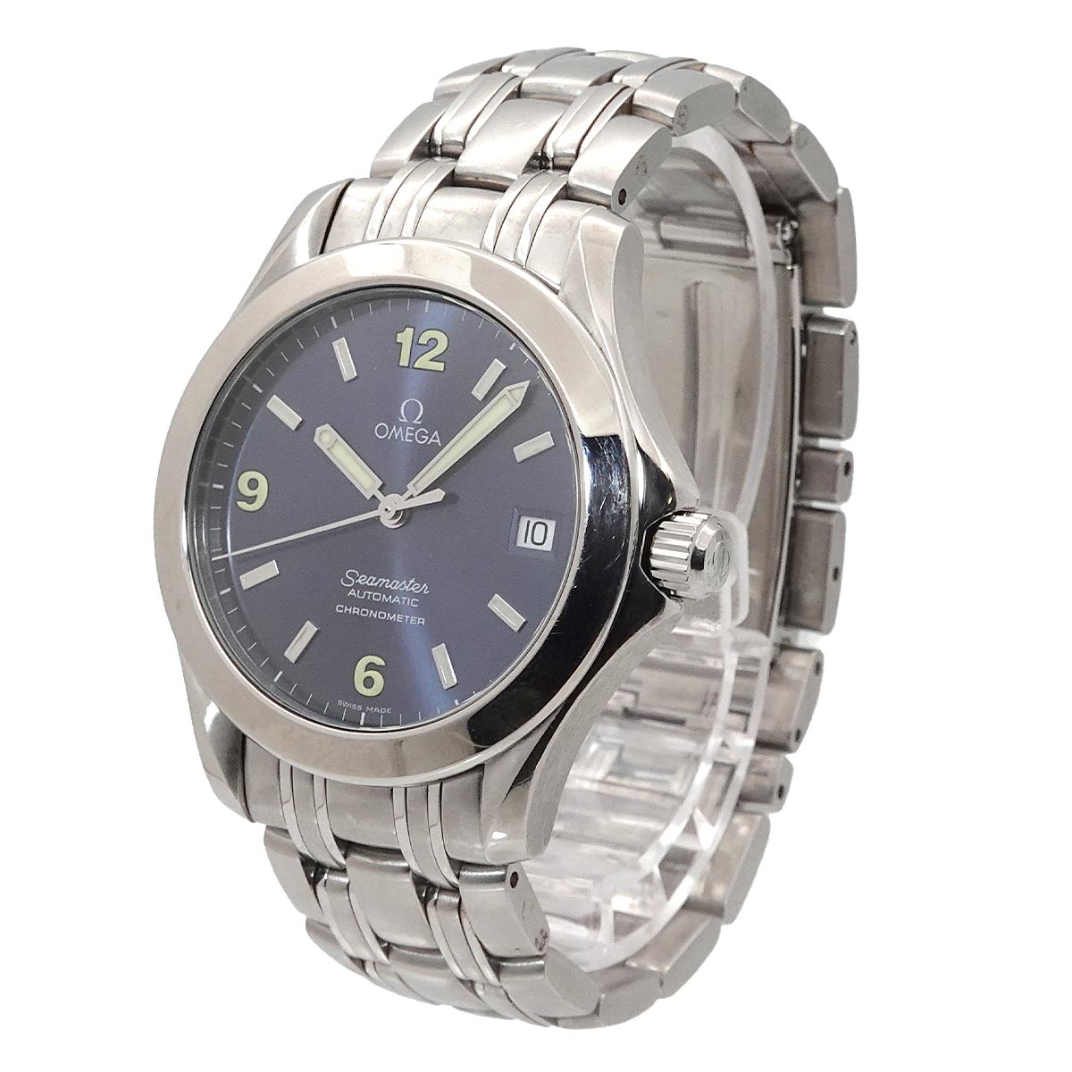 Seamaster 120m 2501 83 Automatic Date Navy Dial Mens Watch