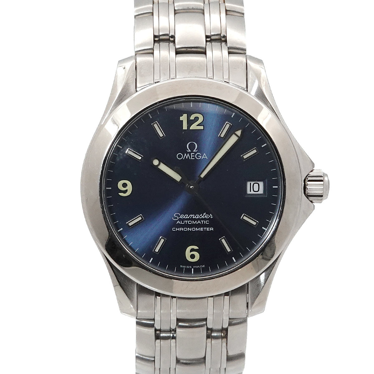 Seamaster 120m 2501 83 Automatic Date Navy Dial Mens Watch