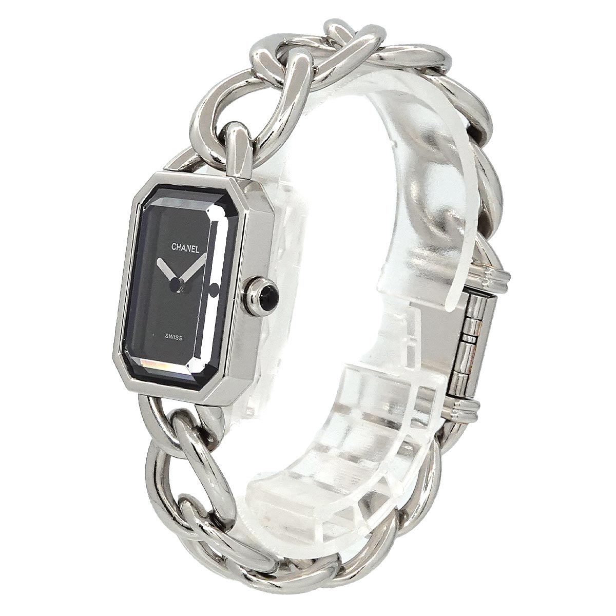 Premiere L Size H0452 Quartz Black Dial Ladies Watch